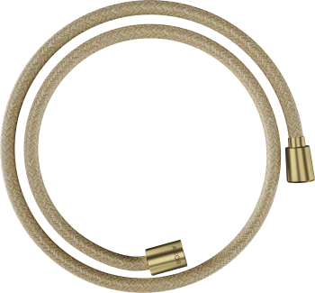  - Axor ShowerSolutions Tekstylny wąż prysznicowy 125 cm z nakrętką cylindryczną i stożkową mosiądz szczotkowany 28227950 - 28227950 - Łazienki Szydłowski