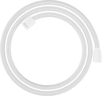  - Axor ShowerSolutions Tekstylny wąż prysznicowy 160 cm z nakrętką stożkową i cylindryczną biały mat 28259700 - 28259700 - Łazienki Szydłowski