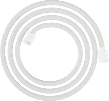  - Axor ShowerSolutions Tekstylny wąż prysznicowy 200 cm z nakrętką cylindryczną i stożkową biały mat 28290700 - 28290700 - Łazienki Szydłowski