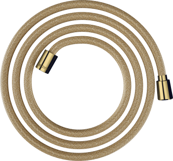 - Axor ShowerSolutions Tekstylny wąż prysznicowy 200 cm z nakrętką cylindryczną i stożkową złoty optyczny polerowany 28290990 - 28290990 - Łazienki Szydłowski