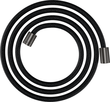  - HANSGROHE Axor ShowerSolutions Tekstylny wąż prysznicowy 2 m z nakrętkami cylindrycznymi czarny chrom szczotkowany 28291340 - 28291340 - Łazienki Szydłowski