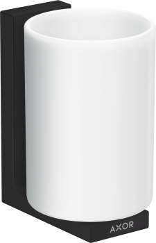 - Axor Universal Rectangular Kubek na szczoteczki do zębów czarny mat 42604670 - 42604670 - Łazienki Szydłowski