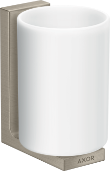 - Axor Universal Rectangular Kubek na szczoteczki do zębów nikiel szczotkowany 42604820 - 42604820 - Łazienki Szydłowski