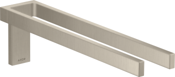  - Axor Universal Rectangular Podwójny wieszak na ręcznik nikiel szczotkowany 42622820 - 42622820 - Łazienki Szydłowski