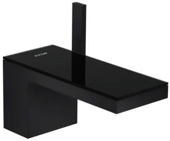 - Axor MyEdition Jednouchwytowa bateria umywalkowa 70 z kompletem odpływowym Push-Open czarny mat/czarne szkło 47010670 - 47010670 - Łazienki Szydłowski