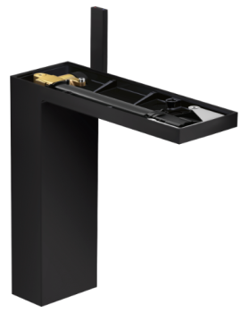 - Axor MyEdition bateria umywalkowa 230 do umywalek nablatowych  czarny mat 47022670 - 47022670 - Łazienki Szydłowski