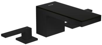- Axor MyEdition 3-otworowa bateria umywalkowa 70 z kompletem odpływowym Push-Open czarny mat/czarne szkło 47050670 - 47050670 - Łazienki Szydłowski