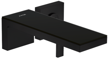 - Axor MyEdition Jednouchwytowa bateria umywalkowa montaż ścienny podtynkowy czarny mat/czarne szkło 47060670 - 47060670 - Łazienki Szydłowski