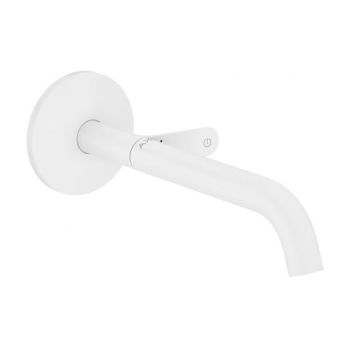  - AXOR One Bateria umywalkowa ścienna Select, podtynkowa z wylewką 22 cm biały mat 48112700 - 48112700 - Łazienki Szydłowski