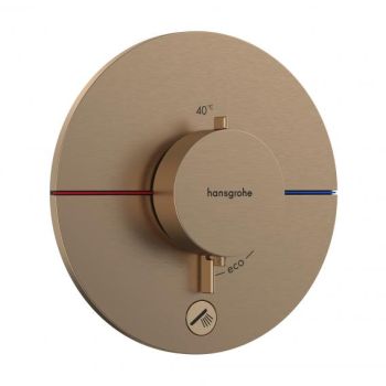  - HANSGROHE ShowerSelect Comfort S Bateria termostatyczna, podtynkowa do 1 odbiornika z dodatkowym wyjściem brąz szczotkowany 15562140 - 15562140 - Łazienki Szydłowski