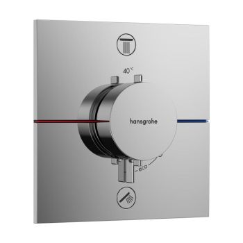  - HANSGROHE ShowerSelect Comfort E Bateria termostatyczna, podtynkowa do 2 odbiorników chrom 15572000 - 15572000 - Łazienki Szydłowski