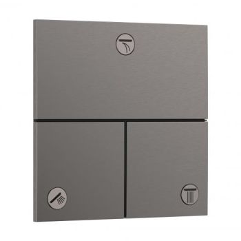  - HANSGROHE ShowerSelect Comfort E Zawór odcinający, podtynkowy do 3 odbiorników czarny chrom szczotkowany 15573340 - 15573340 - Łazienki Szydłowski