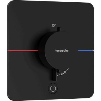 - HANSGROHE ShowerSelect Comfort Q Bateria termostatyczna, podtynkowa do 1 odbiornika z dodatkowym wyjściem czarny mat 15589670 - 15589670 - Łazienki Szydłowski