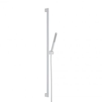 - HANSGROHE Pulsify S Zestaw prysznicowy 100 1jet EcoSmart+ z drążkiem 90 cm biały mat 24383700 - 24383700 - Łazienki Szydłowski