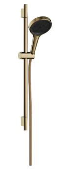 - HANSGROHE Rainfinity Zestaw prysznicowy z drążkiem 65 cm złoty optyczny polerowany 28746990 - 28746990 - Łazienki Szydłowski