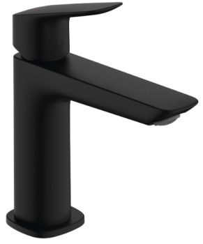 - HANSGROHE Logis bateria umywalkowa z kompletem odpływowym czarny mat 71251670 - 71251670 - Łazienki Szydłowski