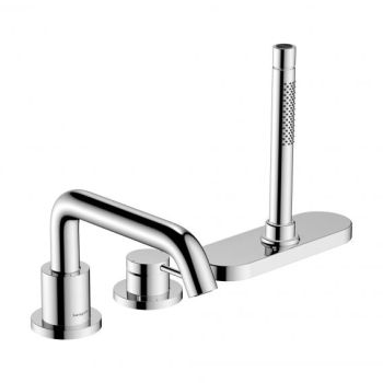  - HANSGROHE Tecturis S 3-otworowa bateria na brzeg wanny chrom 73447000 - 73447000 - Łazienki Szydłowski