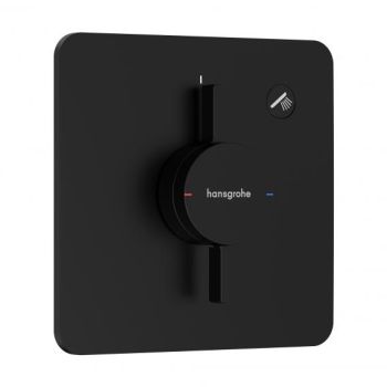 - HANSGROHE DuoTurn Q Bateria z mieszaczem, podtynkowa do 1 odbiornika czarny mat 75614670 - 75614670 - Łazienki Szydłowski