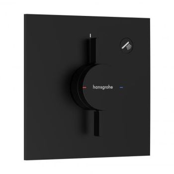  - HANSGROHE DuoTurn E Bateria z mieszaczem, podtynkowa do 1 odbiornika czarny mat 75617670 - 75617670 - Łazienki Szydłowski