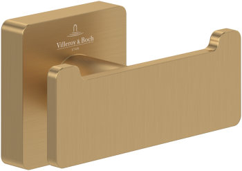 - Villeroy&Boch Elements-Striking podwójny haczyk na ręcznik, brushed gold TVA15201200076 - TVA15201200076 - Łazienki Szydłowski