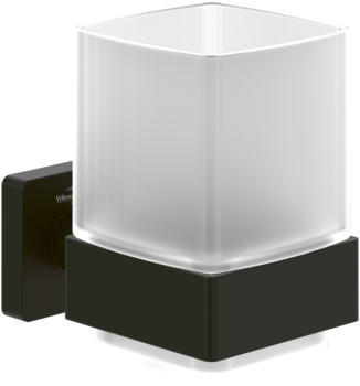 - Villeroy&Boch Elements-Striking uchwyt ze szklanką, czarny mat TVA152019000K5 - TVA152019000K5 - Łazienki Szydłowski