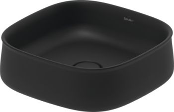 - DURAVIT Zencha umywalka nablatowa 42x42 cm czarny mat z powłoką wondergliss 23734213791 - 23734213791 - Łazienki Szydłowski