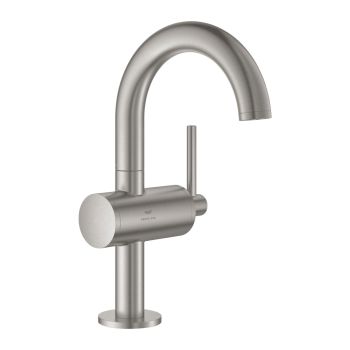 - GROHE-Atrio Bateria umywalkowa Rozmiar M stal nierdzewna 24363DC0 - 24363DC0 - Łazienki Szydłowski