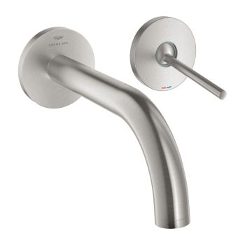 - GROHE-Atrio 2 otworowa bateria umywalkowa 185 mm stal nierdzewna 29410DC0 - 29410DC0 - Łazienki Szydłowski