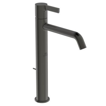  - Ideal Standard Joy bateria umywalkowa wysoka z zestawem odpływowym, magnetic grey BC781A5 - BC781A5 - Łazienki Szydłowski