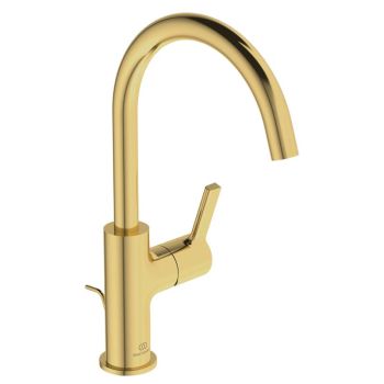  - Ideal Standard Joy bateria umywalkowa wysoka z ruchoma wylewką, brushed gold BC777A2 - BC777A2 - Łazienki Szydłowski