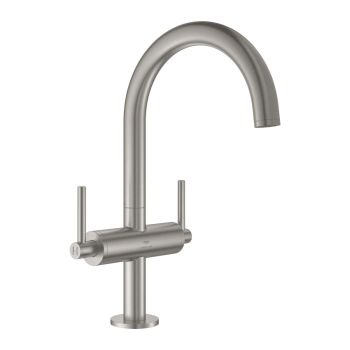 - GROHE-Atrio bateria umywalkowa rozmiar L stal nierdzewna 21145DC0 - 21145DC0 - Łazienki Szydłowski