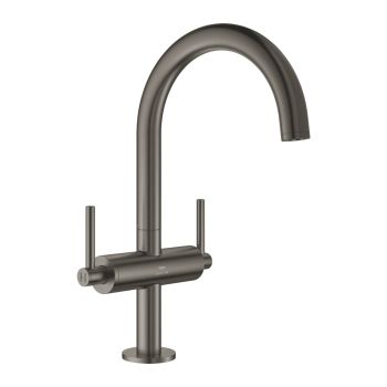 - GROHE-Atrio bateria umywalkowa rozmiar L brushed hard graphite 21145AL0 - 21145AL0 - Łazienki Szydłowski