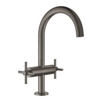 - GROHE-Atrio Bateria umywalkowa rozmiar L brushed hard graphite 21144AL0 - 21144AL0 - Łazienki Szydłowski