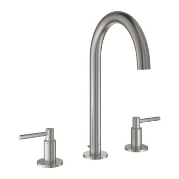- GROHE-Atrio Trzyotworowa bateria umywalkowa rozmiar M stal nierdzewna 20649DC0 - 20649DC0 - Łazienki Szydłowski
