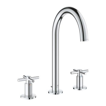 - GROHE-Atrio Trzyotworowa bateria umywalkowa rozmiar M chrom 20643000 - 20643000 - Łazienki Szydłowski