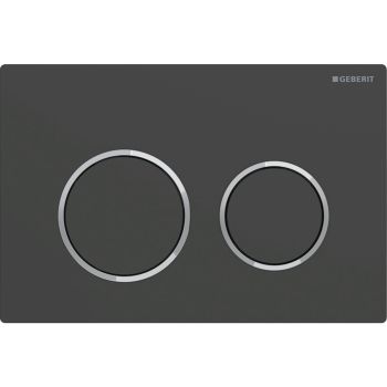  - GEBERIT Omega20 przycisk spłukujący, przedni / górny, czarny mat-chrom-czarny mat, easy-to-clean 115085141 - ostatnia sztuka - 115.085.14.1 - Łazienki Szydłowski