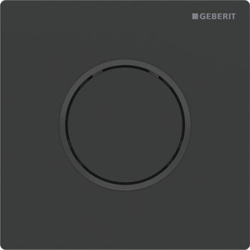 - GEBERIT Pneumatyczny zawór spłukujący do pisuaru, ręczny, Typ 10, czarny mat, easy-to-clean 116015161 - 116.015.16.1 - Łazienki Szydłowski