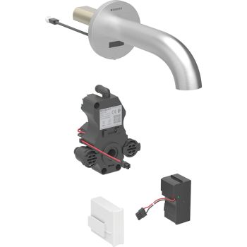  - GEBERIT Piave Bateria umywalkowa ścienna L17, stal nierdzewna 116261SN1 - 116.261.SN.1 - Łazienki Szydłowski