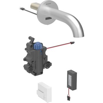  - GEBERIT Piave Bateria umywalkowa ścienna, stal nierdzewna 116288SN1 - 116.288.SN.1 - Łazienki Szydłowski