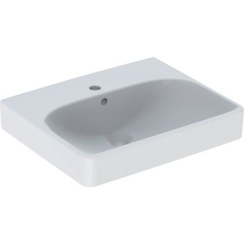 - GEBERIT Smyle Square Umywalka 50x41cm biały połysk z powłoką KeraTect 500256018 - 500.256.01.8 - Łazienki Szydłowski