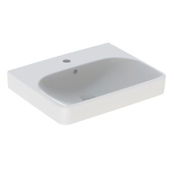 - GEBERIT Smyle Square Umywalka, 55x44 cm biały połysk 500259011 - 500.259.01.1 - Łazienki Szydłowski