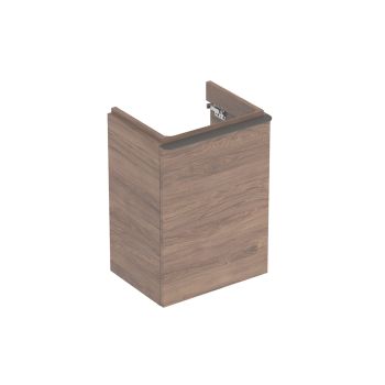  - GEBERIT Smyle Square Szafka pod umywalkę kompaktową 44,2 x 35,6 cm, kolor orzech włoski hickory 500350JR1 - 500.350.JR.1 - Łazienki Szydłowski