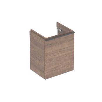  - GEBERIT Smyle Square Szafka pod umywalke kompaktową 49,2 x 40,6 cm kolor orzech włoski hickory 500364JR1 - 500.364.JR.1 - Łazienki Szydłowski