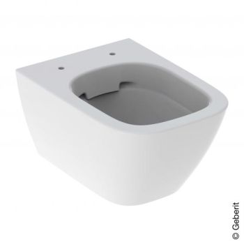 - GEBERIT Smyle Square Wisząca miska WC, lejowa, 35x49cm, Rimfree, biały połusk z powłoką KeraTect 500379018 - 500.379.01.8 - Łazienki Szydłowski