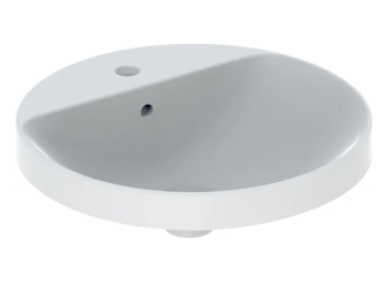  - GEBERIT Variform Umywalka wpuszczana w blat, okrągła, z półką, 48 cm biały połysk 500704012 - 500.704.01.2 - Łazienki Szydłowski