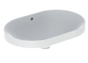  - GEBERIT Variform Umywalka wpuszczana w blat, eliptyczna, 60x40cm biały połysk 500728012 - 500.728.01.2 - Łazienki Szydłowski