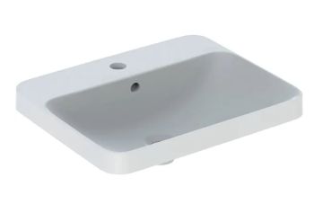  - GEBERIT Variform Umywalka wpuszczana w blat, prostokątna, 55x45 cm, z przelewem biały połysk 500740012 - 500.740.01.2 - Łazienki Szydłowski