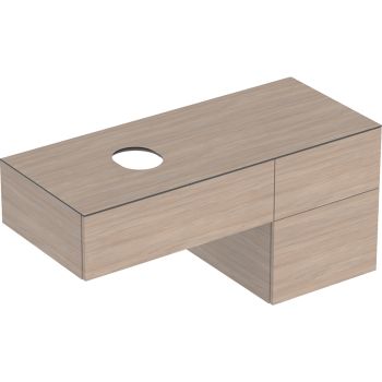  - GEBERIT Variform Szafka pod umywalkę stawianą na blat, 120x51 cm kolor dąb z powłoką melaminową 501187001 - 501.187.00.1 - Łazienki Szydłowski