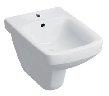  - GEBERIT Selnova Square Bidet wiszący, 35 x 53 cm, z przelewem, z otworem na baterie biały połysk 500271015 - 500.271.01.5 - Łazienki Szydłowski