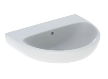  - GEBERIT Selnova Umywalka 60 x 48 cm, z przelewem, bez otworu na baterię biały połysk 500305015 - 500.305.01.5 - Łazienki Szydłowski